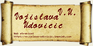 Vojislava Udovičić vizit kartica